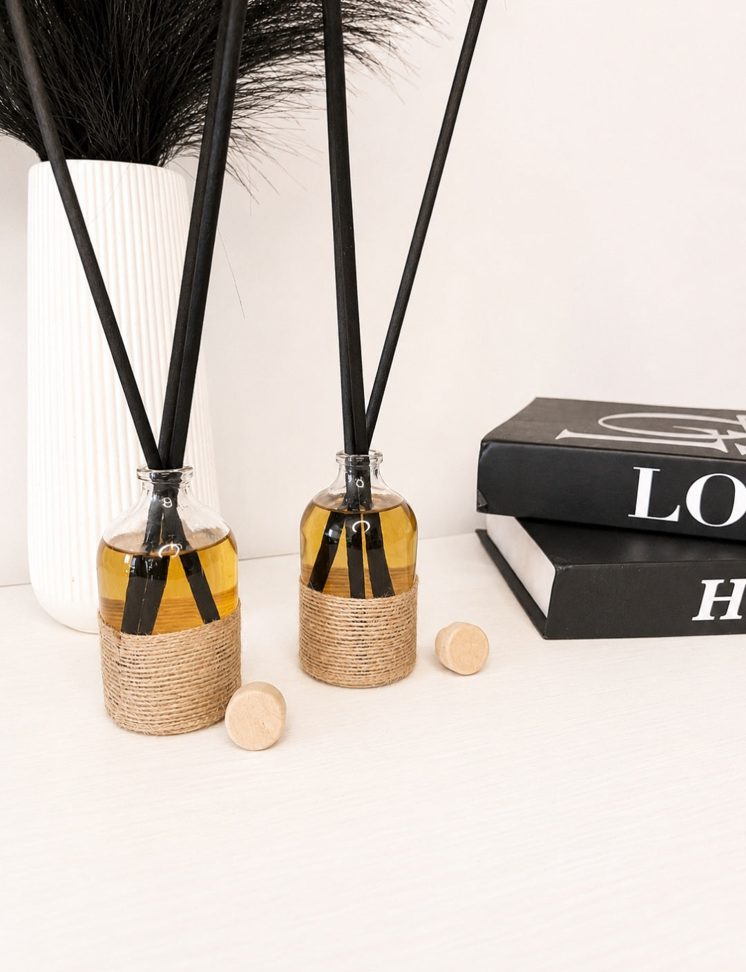 Aurelialux 100ML Rattan Wrapped Natural Reed Diffuser | Home Fragrance