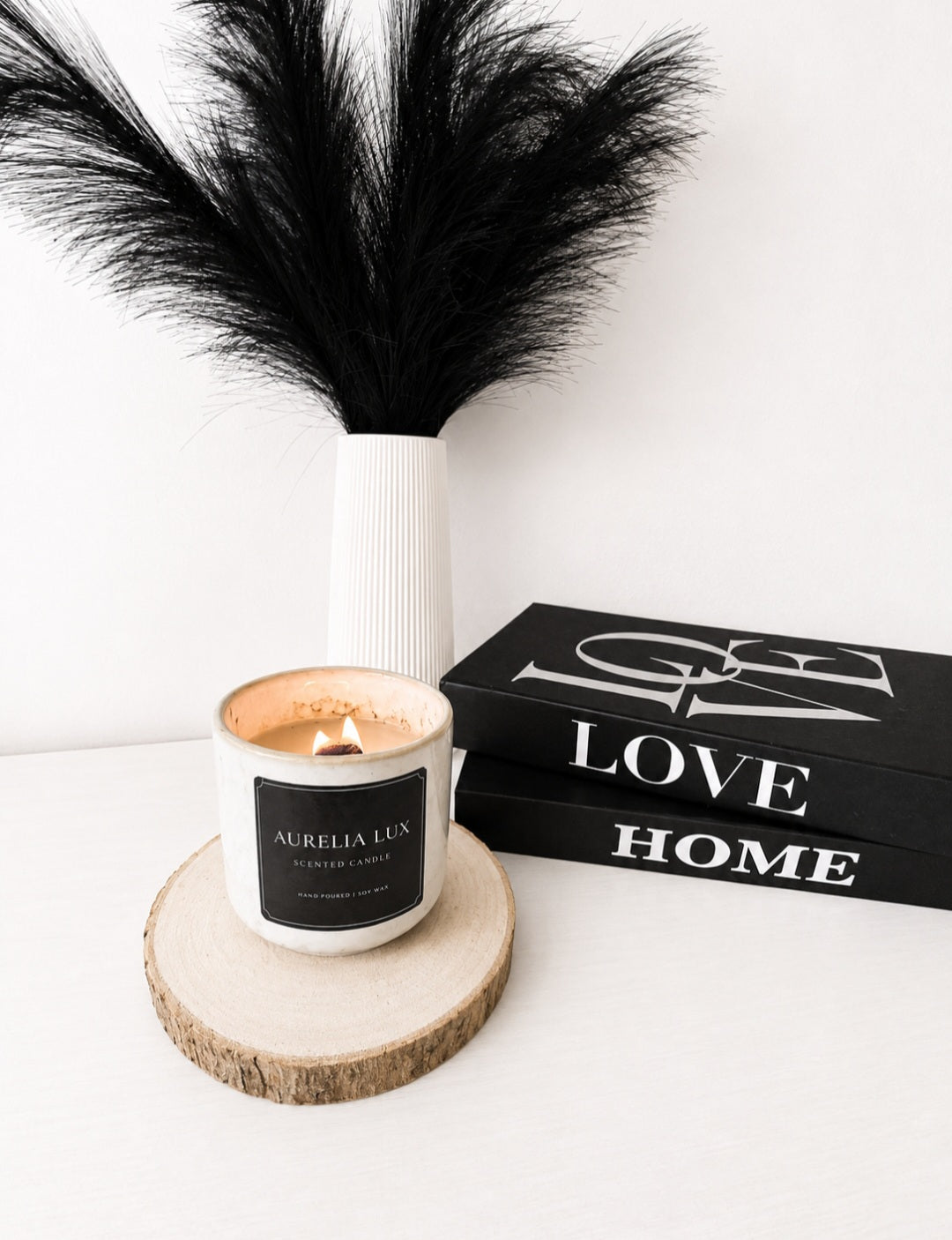 50hr Aurelialux Natural Gloss Ceramic Jar Scented Candle
