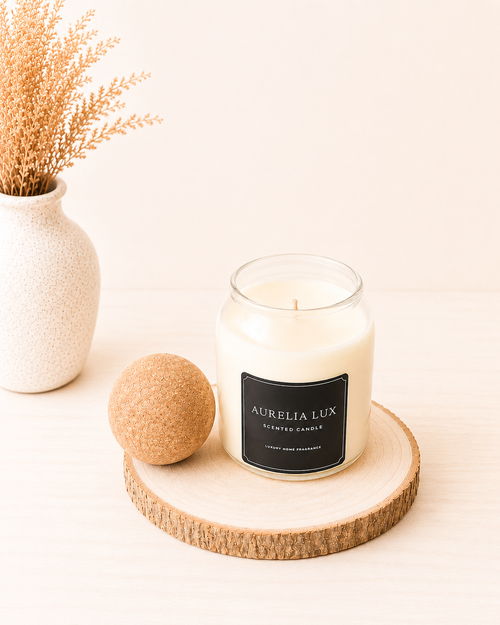 Cork Lid Candle Jar