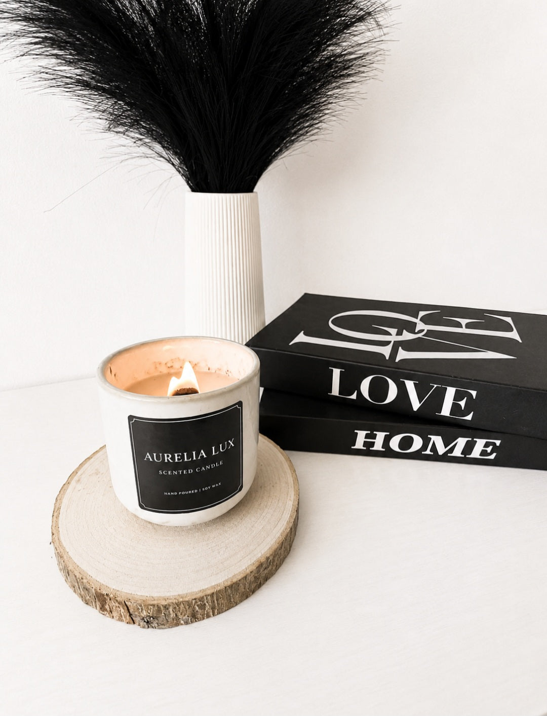 50hr Aurelialux Natural Gloss Ceramic Jar Scented Candle