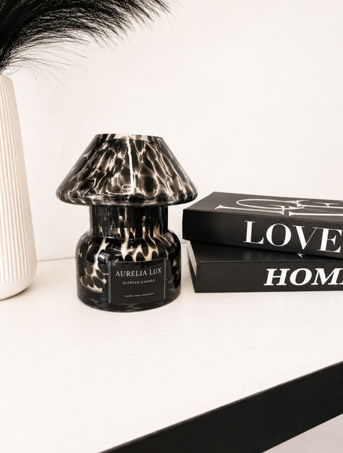 60hr Dalmatian Glass Lamp Jar Scented Candle | AURELIA LUX