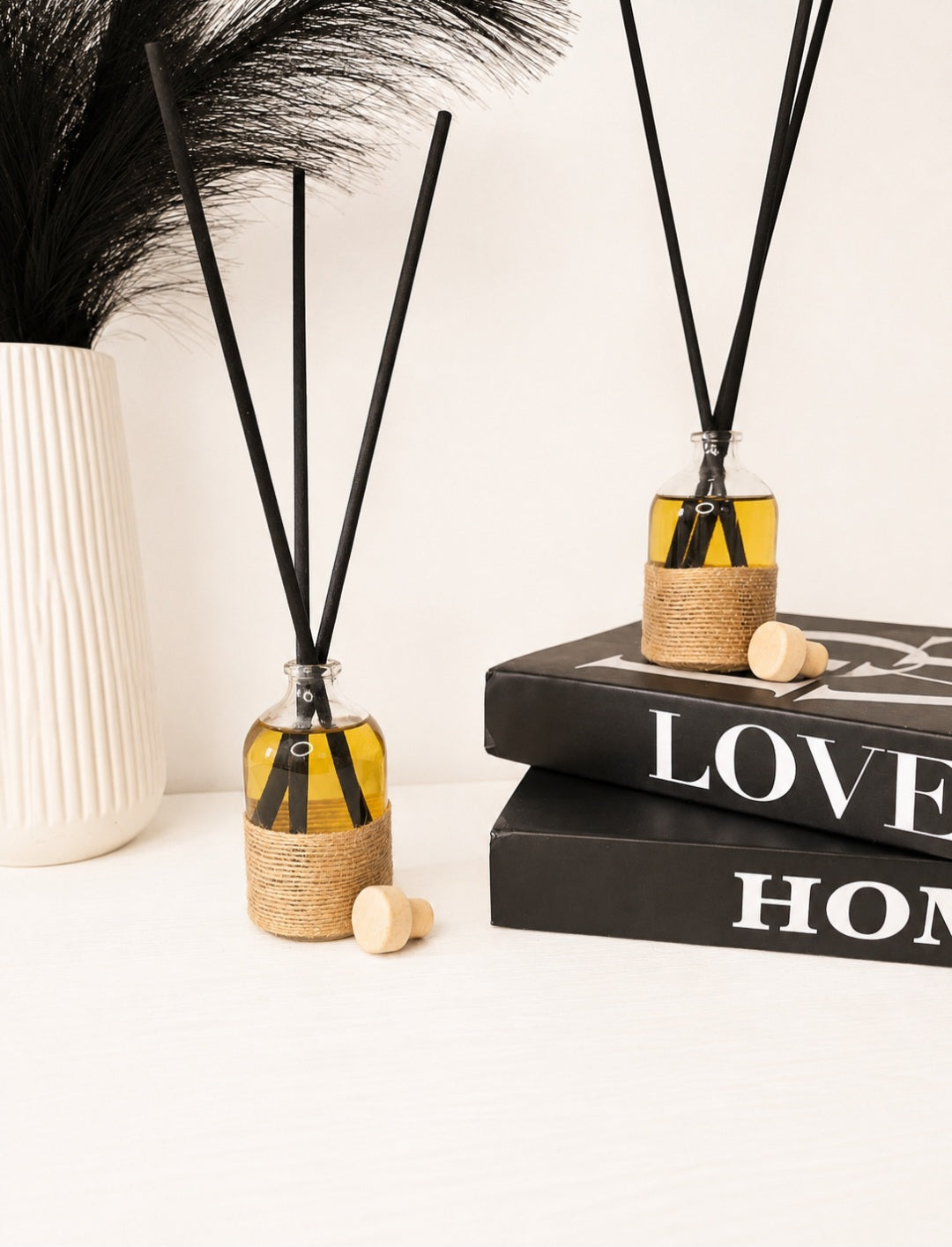 Aurelialux 100ML Rattan Wrapped Natural Reed Diffuser | Home Fragrance