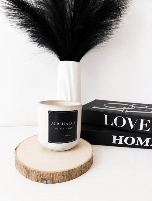50hr Aurelialux Natural Gloss Ceramic Jar Scented Candle