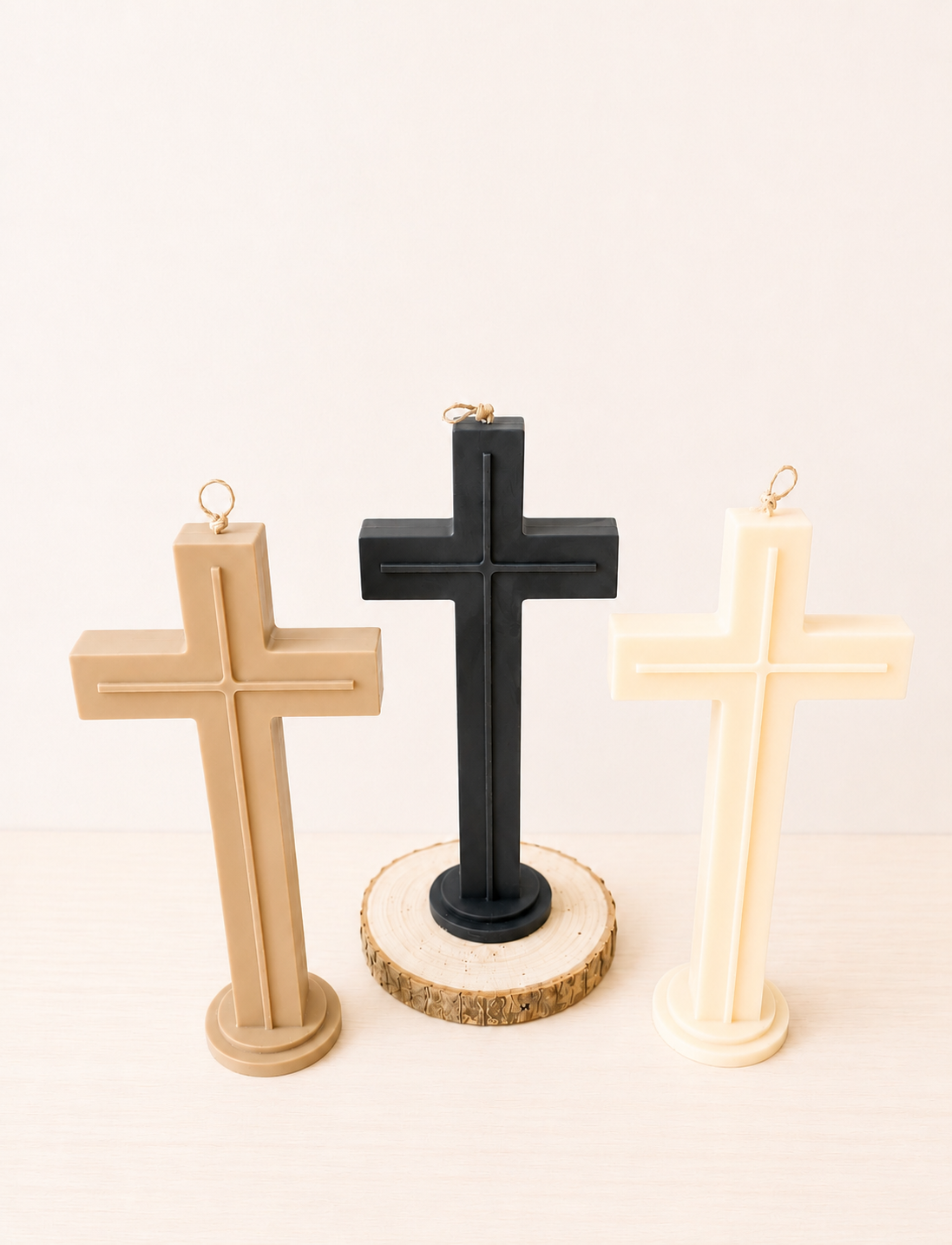 Very Vanilla Faith Cross Candle
